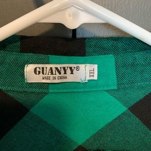 Green and Black Plaid Flannel